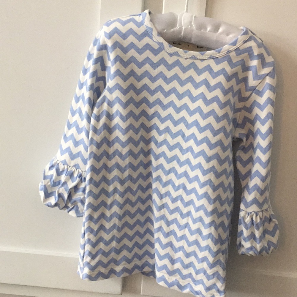 Matilda Jane Good Hart Alice Blue Puffer Top